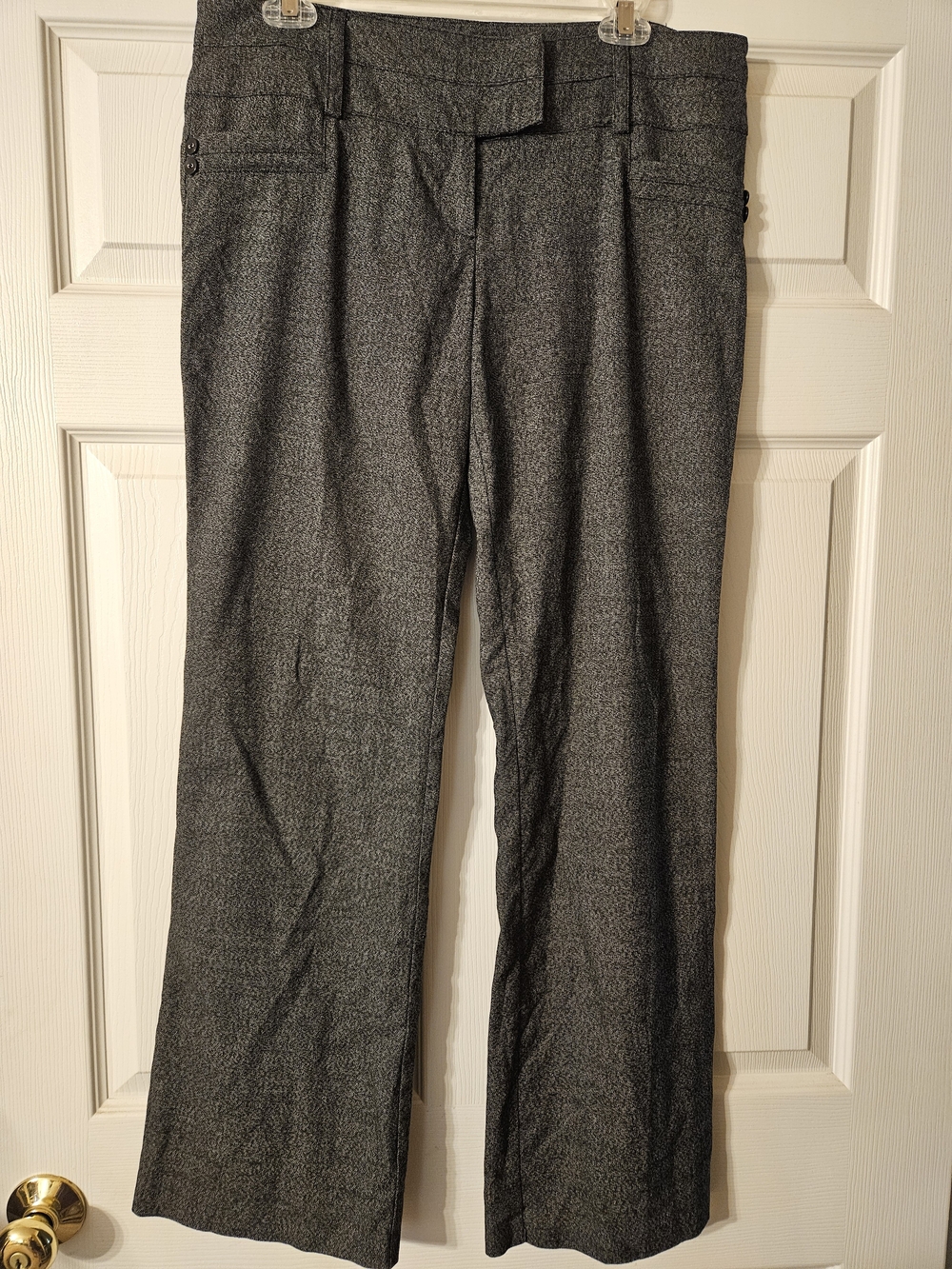 Joe Benbasset Charcoal Gray Textured Pants